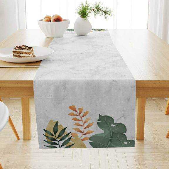 pdqouc Sunflower and Floral Pattern Design Table Runner Heat Insulating and Non Slip Linen Placemat for Summer Festival Indoor&Outdoor Party Table Decoration