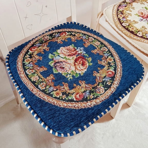 XmhyTop Thick Comfort Garden Terrace Cushion, Versatile Indoor/Outdoor Pad for Home, Kitchen & Office Seats, 17x18 Inches ,Blue A