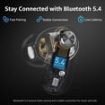thumbnail image 4 of TOZO AI Translation Hybrid Active Noise Cancelling Earbuds, 100+ Languages, 70H, Smart ENC AI Calls, Stereo Bass with App-32EQ, IPX5 Waterproof Bluetooth 5.4 Headphones, Sleek Transparent Design, 4 of 10
