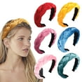 thumbnail image 2 of Large Hair Bands Velvet Woven Twists Wig Braided Head Headband Three-Strand Braided Wide-brimmed Hairband Hair Accessories Women (hoary), 2 of 7
