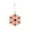 Red, variant on TanSiDing 1pcs Elegant Rhinestone Snowflake Ornaments - Alloy Christmas Tree Decor with Metal Hanging Loop for Holiday Home & Fireplace Decoration