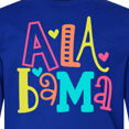 thumbnail image 4 of Inktastic Colorful Alabama State Long Sleeve Youth T-Shirt, 4 of 5