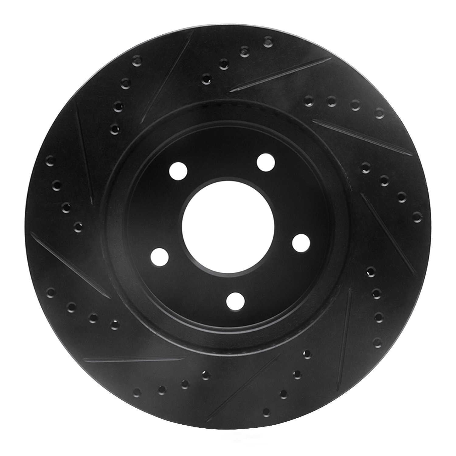 Dynamic Friction Company 633-47063R DFC Brake Rotor - Drilled And Slotted - Black