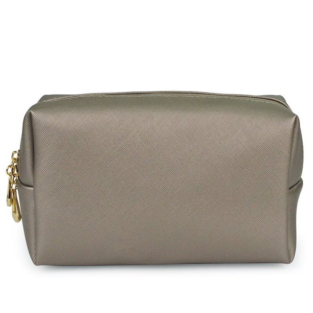 Bolsa de viaje portátil para cosméticos, bolsa de cosméticos pequeña, portátil, para mujer, de PU, impermeable, bolsa de almacenamiento de cosméticos