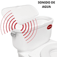 thumbnail image 2 of Baño Entrenador para Niños con Sonido de Agua Asiento Acolchado Antideslizante Soporte para Papel Higiénico - Blanco, 2 of 8