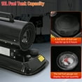 thumbnail image 5 of 80000 BTU Diesel Kerosene Forced Air Heater, Portable Space Heater with Thermostat Control & 4.8 gal Tank, Energy-Efficient Blower-Type, Black, 5 of 10