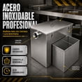 thumbnail image 4 of Trampa Grasa Industrial Restaurantes Acero Inoxidable 45kg, 4 of 5