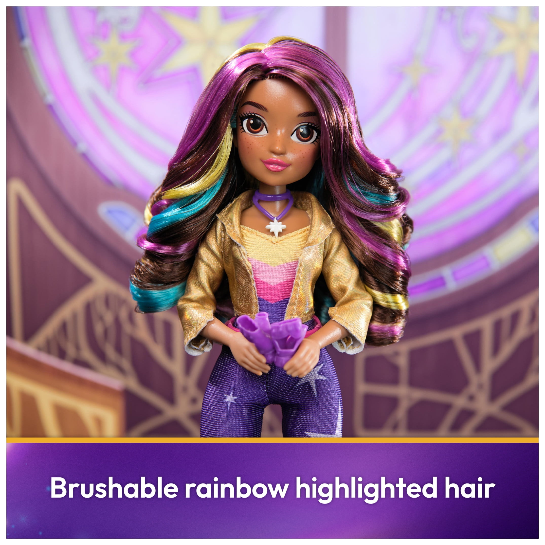 Unicorn Academy, Sophia Doll with 6 Fashion Accessories, 9.5”, Toys for Girls Ages 4+  (图4)