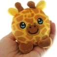 thumbnail image 5 of Set of 3 Safari Animals - Giraffe, Sloth, Panda - Cute Ball Plush Stuffed Animals- Adorable Mini Plushie Stuffie, 5 of 6