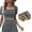 Grey, variant on Faux Leather Dress Shirts for Women Beige Belt Straw Woven Elastic Stretch Wide Waist Belts Dresses With Buckle