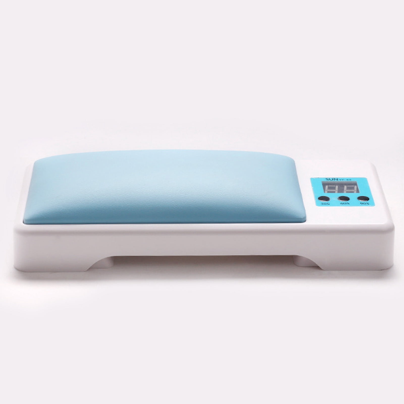 dianhelloya UV Nail Lamp Dual Light Source High Power Plug-and-Play Timing Function Hand Pillow Design Cure Nail Gel ABS 2-in-1 72W UV Nail Polish Dryer Lamp for Women Pink EU Plug