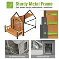 thumbnail image 6 of Aivituvin Heated Dog House for Outside Insulated Large Dog House Outdoor with Safe Heated Pad, Chew-Proof Metal Frame & Insulated Liner for Medium to Large Dogs, 37.4" L x 50.9" W x 37.2" H, 6 of 7