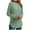Green1, variant on HAiming Long Sleeve Shirts for Women Tunic Loose Crewneck Pullover Curved Hem Tops Casual Basic Tee