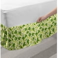 thumbnail image 2 of Vine Bed Skirt, Creeper Flourishing Outdoors Image with Intermingled Tendrils Medical Theme Hop Plant, Elastic Bedskirt Dust Ruffle Wrap Around for Bedding Decor, 4 Sizes, Multicolor, by Ambesonne, 2 of 2