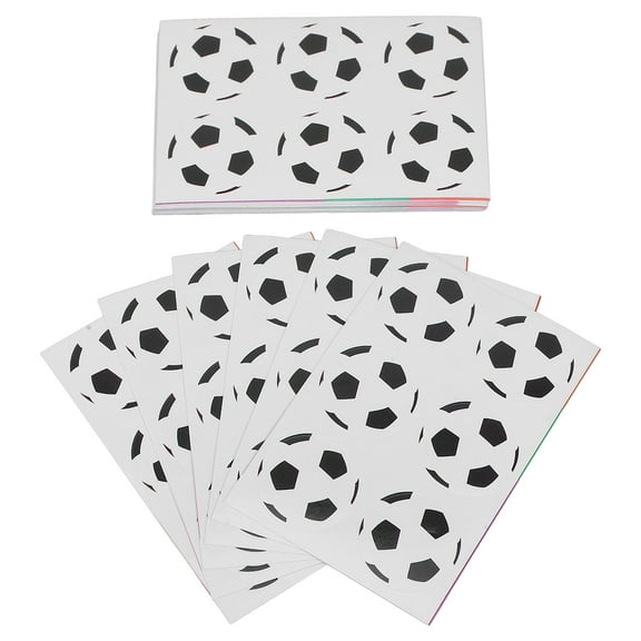 Zehuanyu  300 PCS Soccer Theme Stickers Football Snack Bags for Team Print Treat Laptop Toddler