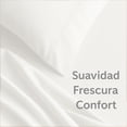 thumbnail image 4 of Juego de sabanas Kyuden Home Tacto Algodón Blanco matrimonial, 4 of 6