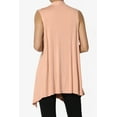 thumbnail image 2 of TheMogan Gilets Longs pour Femmes Sans Manches Légers Cardigan Ouvert, 2 of 7