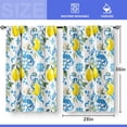 thumbnail image 3 of Lemon Flower Kitchen Curtains - Country Leaves Rustic Small Short Cafe Curtains Farmhouse Fruits Botanical Plant Tier Curtains Decor for Living Room Rod Pocket Window Drapes 2 Panels 28"x36", 3 of 5