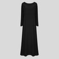 thumbnail image 2 of IROINNID Maxi Dress for Women Slimming Round Neck Long Sleeve Medieval Long Dresses Reduced,Black, 2 of 5