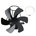 thumbnail image 2 of Heat Powered Stove Fan Magnetic Installation Self Power Generation Technology, Indoor Air Circulation, For Home, Living Room, 2 of 7