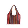 thumbnail image 1 of Bolso Hombro Lona A Rayas Bolso Bohemio Bohemio Bolso Hippie para Mujer (rojo), 1 of 7