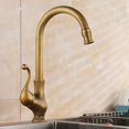 thumbnail image 2 of SHAR Retro Kitchen Sink Swivel Faucet - All Copper Basin Mixer with Hot and Cold Water, No Hose, 2 of 3