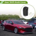 thumbnail image 2 of Unique Bargains Gear Shift Knob Cover for Mazda 3 2014-2018 Anti-Slip Pebbled Black Beige Faux Leather 1 Pc, 2 of 6