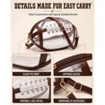 thumbnail image 5 of Oceanwell Clear Football Bag for Stadium Events, Crossbody Purse with Shoulder Strap, Game Day Bag for Concerts Sports Games, 5 of 8