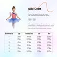 thumbnail image 7 of iiniim Girls Dance One Shoulder Ruffle Sleeve Festival Dancewear Stage Performance Ballet Tutu Dress Red White Blue 10, 7 of 7