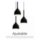 thumbnail image 5 of Lampara Colgante Moderna Candelabro 3 Cabezas Alt. Ajustable Negro BLOOSOM, 5 of 5