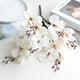 thumbnail image 1 of XmhyTop piezas de magnolia artificial, 17 "flores rosas, ramas de eucalipto falsas para ramo de boda, decoración del hogar de primavera (blanco), 1 of 2