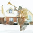 thumbnail image 4 of 48 in. Silver Sisal Angel with 70 Cool White LED Lights, 4 of 5
