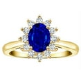 thumbnail image 2 of Tommaso Design� Created Blue Sapphire Oval 7x5mm Ring, 2 of 9