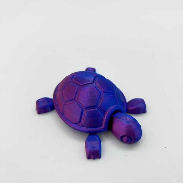 Xihbxyly Modelo de Tortuga Impreso En 3D, Diseño Articulado Flexible, Moderno Juguete Antiestrés para Escritorio, Relajante, Regalo Perfecto para Ocasiones Especiales, Cumpleaños o Navidad, Tamaño Co
