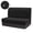 Black, variant on ATJIA RV Dinette Cushion Covers Stretchable Loveseat Sofa Furniture Protector Elastic Camper Cushion Slipcoversfor RV Camper Car Bench