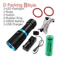thumbnail image 1 of XML-L2 LED Sea Diving Submarine Yellow Light Waterproof Flashlight Marine Torch ,Powerful Illumination, 1 of 7