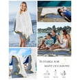 thumbnail image 5 of Blue Gold Marble Beach Towels Oversized Super Absorbent, Modern Abstract Marble Crack Texture Lightweight Bath Towel Quick Dry Sets For Bathroom/Pool/Rv Camping/Beach Play/Gym Room/Picnic 30"x60", 5 of 8
