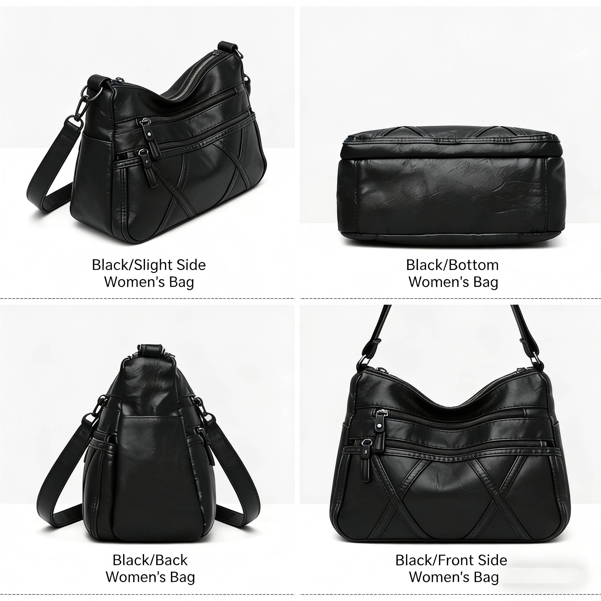 Fidac PU Leather Multi-Pocket Crossbody Bag photo 7