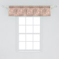 thumbnail image 2 of Ambesonne Floral Window Valance, Spring Nature Dahlias Autumn, 54" X 12", Peach Warm Taupe, 2 of 3