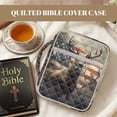 thumbnail image 7 of FOR U DESIGNS Deer American Flag Print Bible Cover for Women Men Bible Case Large Capacity Church Bag Bible Protective Tote Bag Bible Organizer Case with Zipper Pocket, 7 of 7