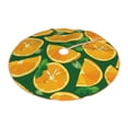 thumbnail image 2 of Kll Orange Christmas Tree Skirt 30",Party Decorations Farmhouse For Christmas Decorations Holiday Party, 2 of 8