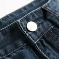 thumbnail image 3 of Ernkv Straight Leg Pants for Men Elastic Waist Soft Pockets Relaxed Stitching Fashion Fall Spring Trousers Comfy Lounge Casual Full Length Pants Jeans Blue XXL（34）, 3 of 8
