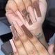 thumbnail image 1 of Uñas postizas francesas largas de ataúd, uñas acrílicas negras a presión, puntas de uñas postizas degradadas de cubierta completa para mujeres y niñas, 24 Uds., 1 of 5