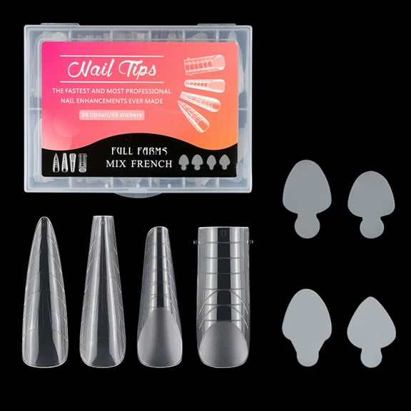 Duals Nail Forms Set for Nail Extension Gel,Nail Form Mould French Line Stickers