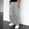 thumbnail image 2 of XIAOCHA Mens Spider Graphic Wide Leg Sweatpants Drawstring Waist Loose Fit Streetwear Trousers, 2 of 4
