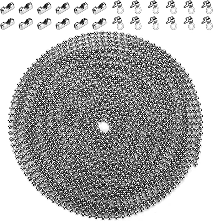 200 Inch Ceiling Fan Pull Chain, (Upgrade Rust Proof) 3.2mm Beaded Pull