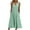 Green, variant on Ahuyic Womens Summer Dresses,Womens Casual Sundress,Women's Fashion Casual Sleeveless-Neck Button Striped Print Pocket Maxi Dress