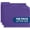 Purple, variant on 100 Black File Folders - Letter Size File Folders with 1/3 Cut Tabs, Durable 11pt Black Paper, Holds Letter Size Documents, 100 Pack