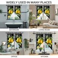 thumbnail image 3 of Yellow Lemon Swag Valances for Windows, Kitchen Window Curtains Over Sink, Summer Botanical Black White Checkered Window Treatment Curtains for Living Room/Bedroom Curtains 2 Panel Sets 36"x45", 3 of 8