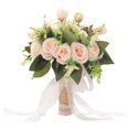 thumbnail image 1 of Artificial Bride Holding Flowers Wedding Bouquets Bride Hand Stick Flower for Champagne, 1 of 8